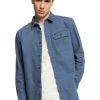 Quiksilver EADY - Chemise - Blue Indigo 2 Quiksilver EADY - Chemise - Blue Indigo -Quiksilver Soldes 0027c2ef9cbe45ef9dd9f1b9cb4915df