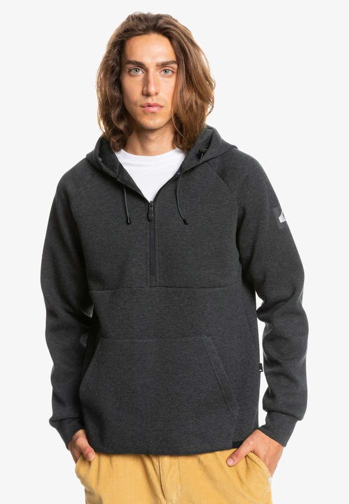 Quiksilver STEP OFF MIT HALBREISSVERSCHLUSS - Sweat à Capuche - Dark Grey Heather 3 Quiksilver STEP OFF MIT HALBREISSVERSCHLUSS - Sweat à Capuche - Dark Grey Heather