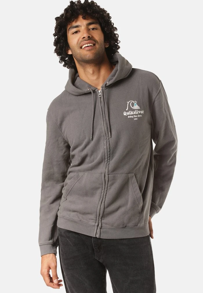 Sweat à capuche zippé - gray Quiksilver Sweat à Capuche Zippé - Gray -Quiksilver Soldes 0116610c4747478a801d1bd16a84da5a