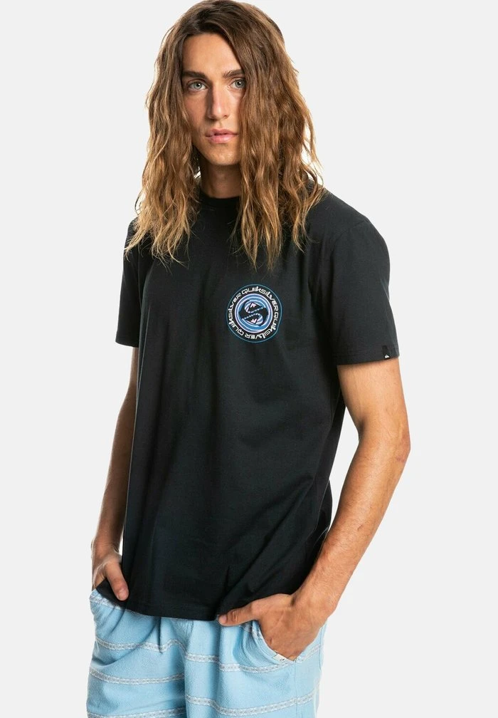 CIRCLE GAME - T-shirt imprimé - black Quiksilver CIRCLE GAME - T-shirt Imprimé - Black -Quiksilver Soldes 014dac56d5b24961be5f98ef6848e417