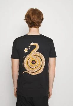 Quiksilver CAUTIONARY TALE - T-shirt Imprimé - Black -Quiksilver Soldes 01c205ee91b94a90b046b95bea1cbd05