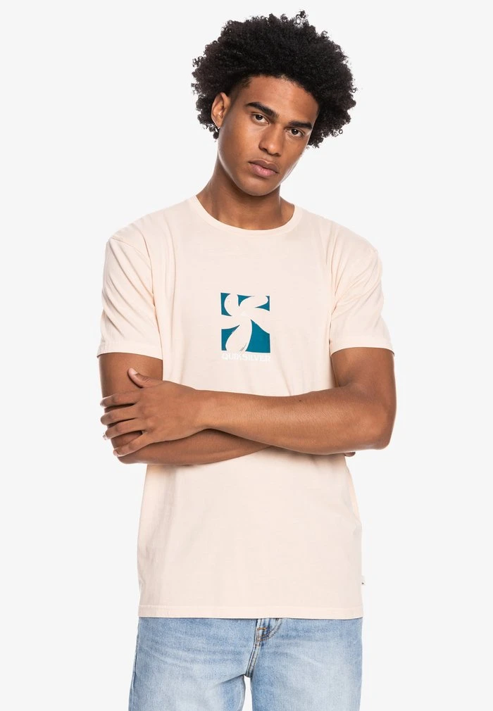 Quiksilver BIG ISLAND - T-shirt Imprimé - Almond Cream 3 Quiksilver BIG ISLAND - T-shirt Imprimé - Almond Cream