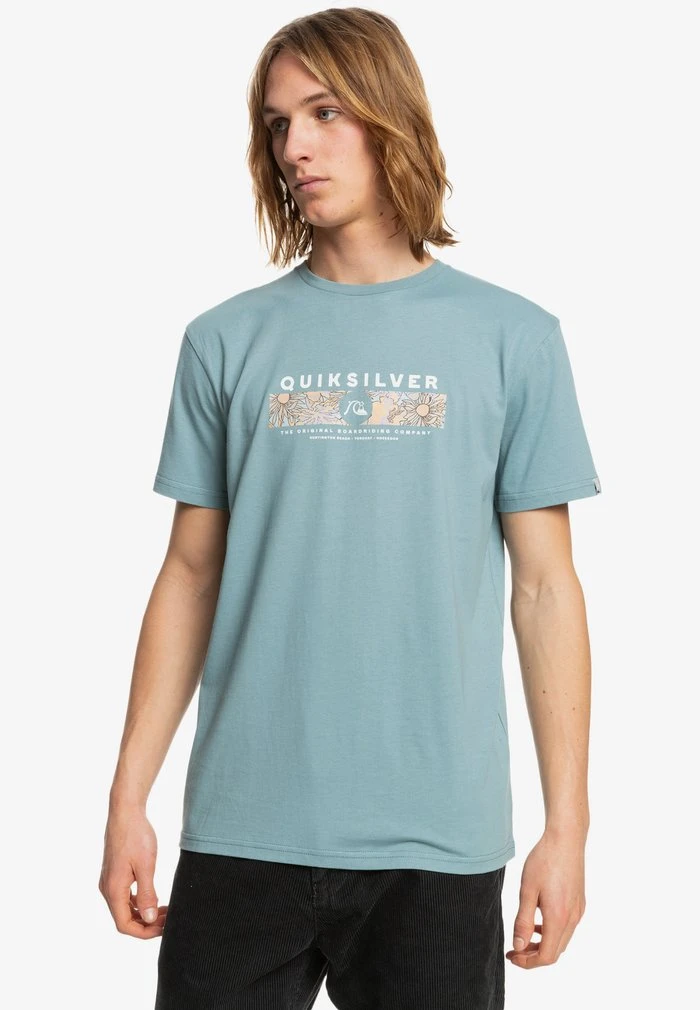 Quiksilver WRAP IT UP - T-shirt Imprimé - Citadel Blue 3 Quiksilver WRAP IT UP - T-shirt Imprimé - Citadel Blue