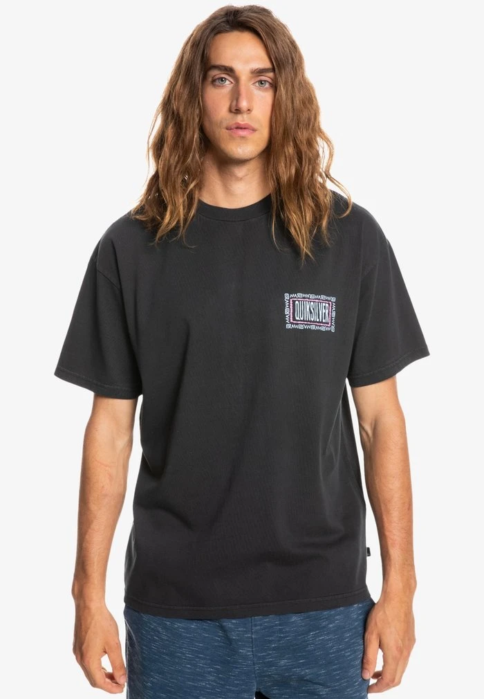 ELECTRIC FEEL - T-shirt imprimé - black Quiksilver ELECTRIC FEEL - T-shirt Imprimé - Black -Quiksilver Soldes 02b5afca84ae427a944497624effd785