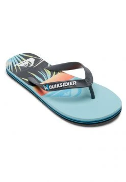 Quiksilver MOLOKAI - AQBL100558 - Tongs - Blue -Quiksilver Soldes 02c58a8f18d94bfd9817166ee8187796