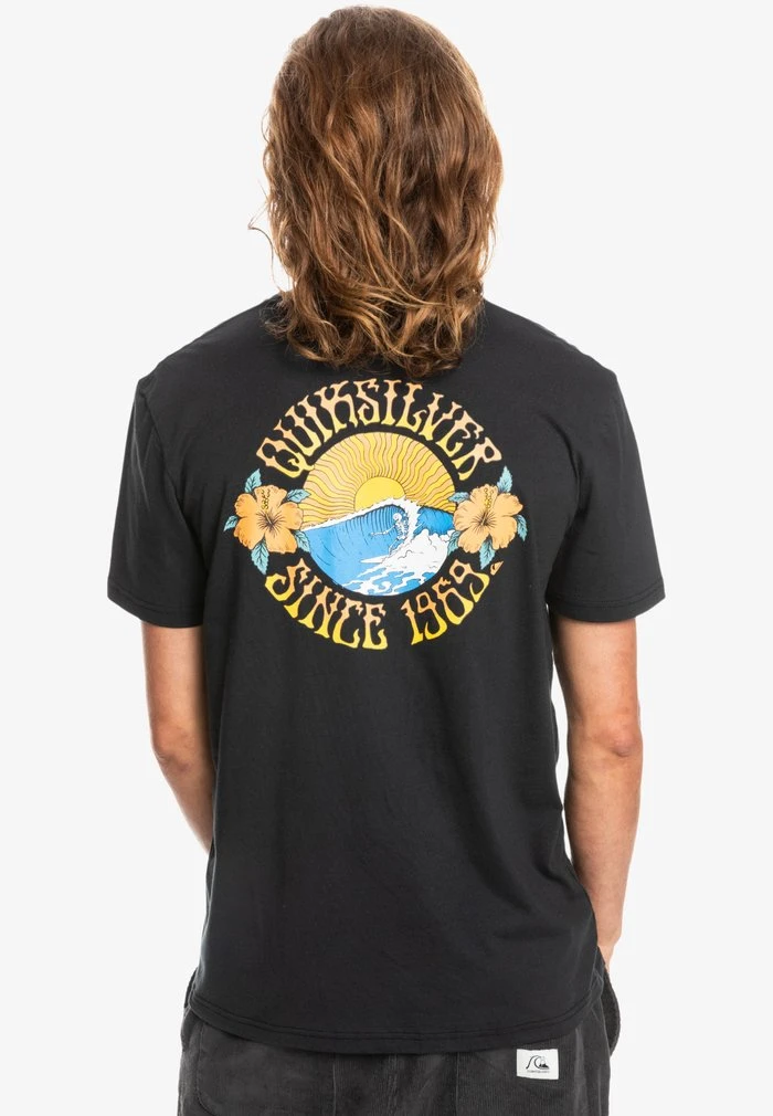 Quiksilver GOLDEN HOURS MANCHES COURTES - T-shirt Basique - Black 4 Quiksilver GOLDEN HOURS MANCHES COURTES - T-shirt Basique - Black – Image 2