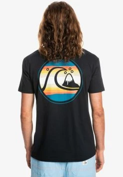 Quiksilver RESIN TINT - T-shirt Imprimé - Black -Quiksilver Soldes 03b0dfb8171a48ec920c7e293f48ef13