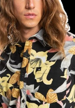 Quiksilver GARDEN PATH - Chemise - Tarmac Garden Path -Quiksilver Soldes 0490d2c3db394f7eb5c105cbf66e3679