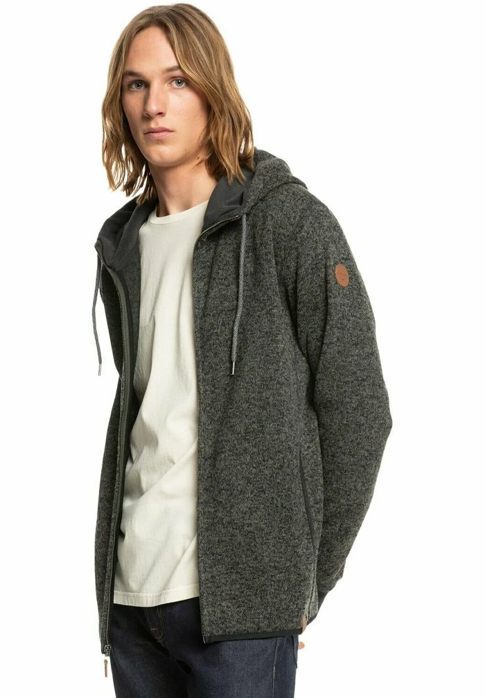 Quiksilver KELLER - Sweat à Capuche Zippé - Dark Grey Heather 6 Quiksilver KELLER - Sweat à Capuche Zippé - Dark Grey Heather – Image 4