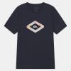 Quiksilver LET IT RIDE SS YTH - T-shirt Imprimé - Navy Blazer