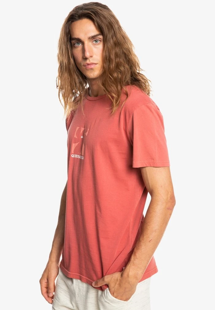 Quiksilver BIG ISLAND - T-shirt Imprimé - Burnt Ochre 6 Quiksilver BIG ISLAND - T-shirt Imprimé - Burnt Ochre – Image 4