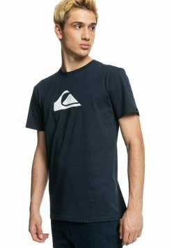 Quiksilver COMP LOGO SS - T-shirt Imprimé - Navy Blazer