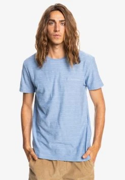 Quiksilver KENTIN MANCHES COURTES POUR EQYKT - T-shirt Imprimé - Light Blue