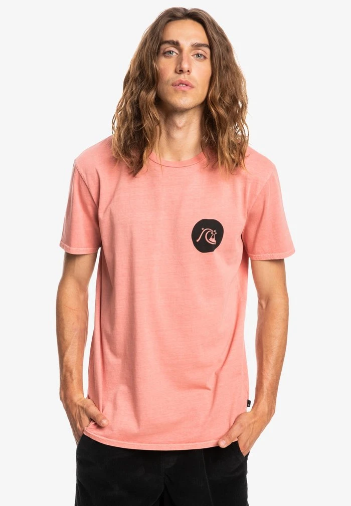 Quiksilver BE STILL MANCHES COURTES - T-shirt Imprimé - Rosette 3 Quiksilver BE STILL MANCHES COURTES - T-shirt Imprimé - Rosette