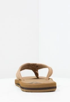 Quiksilver CARVER - Tongs - Brown -Quiksilver Soldes 08192046c0734d468d47220036939f74