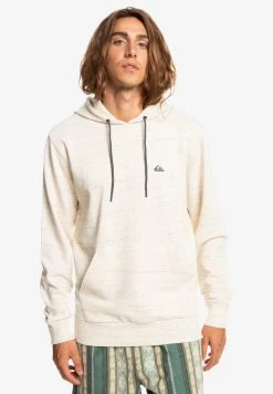 Quiksilver BAY RISE EQYFT - Sweat à Capuche - Antique White Spacedye