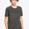 Quiksilver NEW SLANG - T-shirt Imprimé - Charcoal Heather