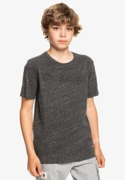 Quiksilver NEW SLANG - T-shirt Imprimé - Charcoal Heather