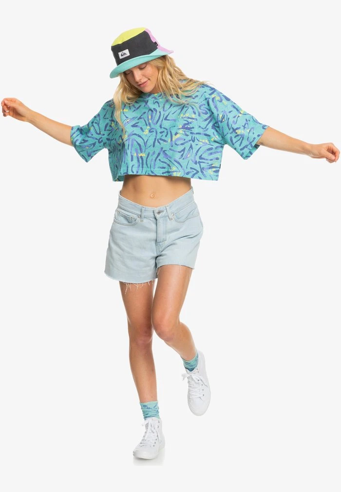 Quiksilver T-shirt Imprimé - Aqua Sky Strange Daze 4 Quiksilver T-shirt Imprimé - Aqua Sky Strange Daze – Image 2