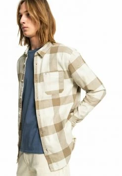 Quiksilver MOTHERFLY - Chemise - Oatmeal Motherfly -Quiksilver Soldes 0f40b8bda7414796a91ab2c2f4f3f140