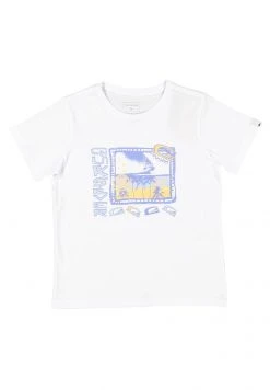 Quiksilver SHORT SLEEVE - T-shirt Imprimé - White