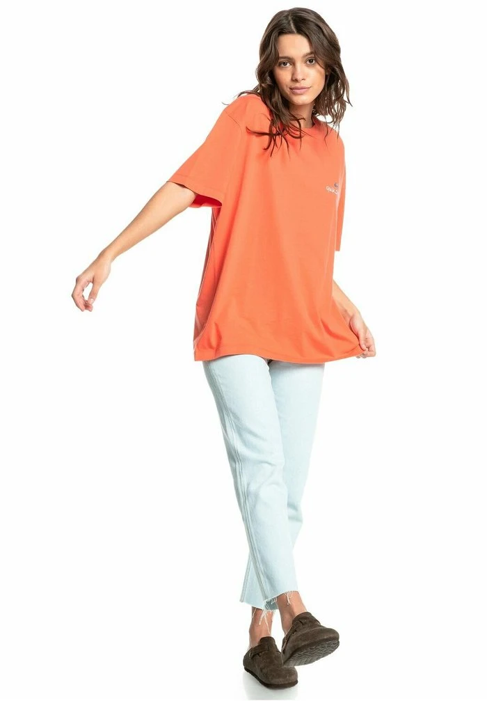 T-shirt imprimé - orange Quiksilver T-shirt Imprimé - Orange -Quiksilver Soldes 0f8944994a604a00a6972a5be58193cf