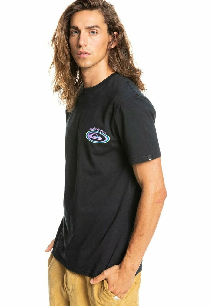 TEMPER - T-shirt imprimé - black Quiksilver TEMPER - T-shirt Imprimé - Black -Quiksilver Soldes 0fd9776ddeee499794e4d91f39836a43