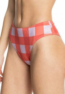 Quiksilver Bas De Bikini - Cranberry Checked Out -Quiksilver Soldes 10035ff9f91b4117add4b3601986cb1d