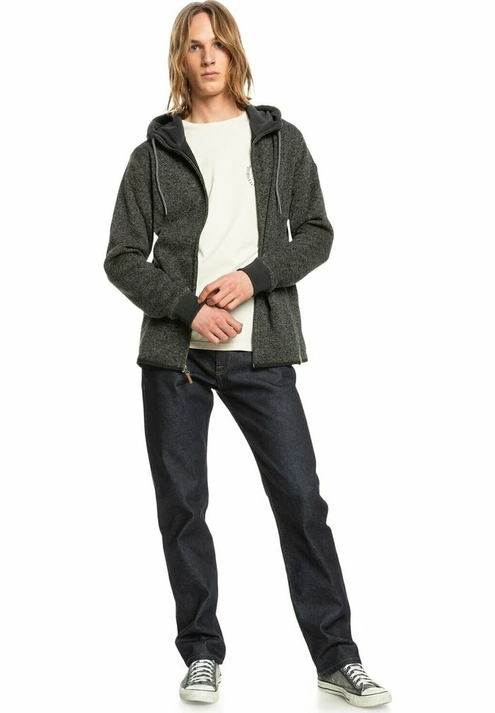 Quiksilver KELLER - Sweat à Capuche Zippé - Dark Grey Heather 4 Quiksilver KELLER - Sweat à Capuche Zippé - Dark Grey Heather – Image 2