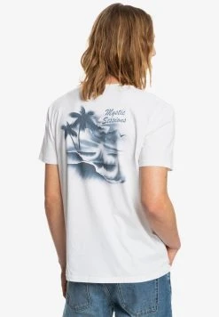 Quiksilver MAGIC HOUR - T-shirt Imprimé - White -Quiksilver Soldes 10e7de9564ef4bb790ec26e0739075bb