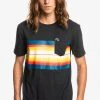Quiksilver RESIN TINT - T-shirt Imprimé - Black -Quiksilver Soldes 12362ace9459403f9d1b7e1f7f8739ca