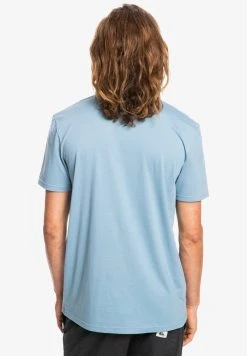 Quiksilver LET IT RIDE - T-shirt Imprimé - Faded Denim -Quiksilver Soldes 13a1e98100d14f01ad62856725977314