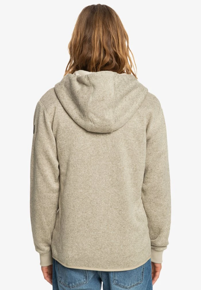 KELLER - Sweat à capuche zippé - oatmeal Quiksilver KELLER - Sweat à Capuche Zippé - Oatmeal -Quiksilver Soldes 13c7e0696a804918a7a1b867923068f3