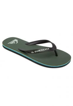 Quiksilver MOLOKAI - Tongs - Black/green/blue -Quiksilver Soldes 15ba77f012824f8e93b725a7b2ca0875