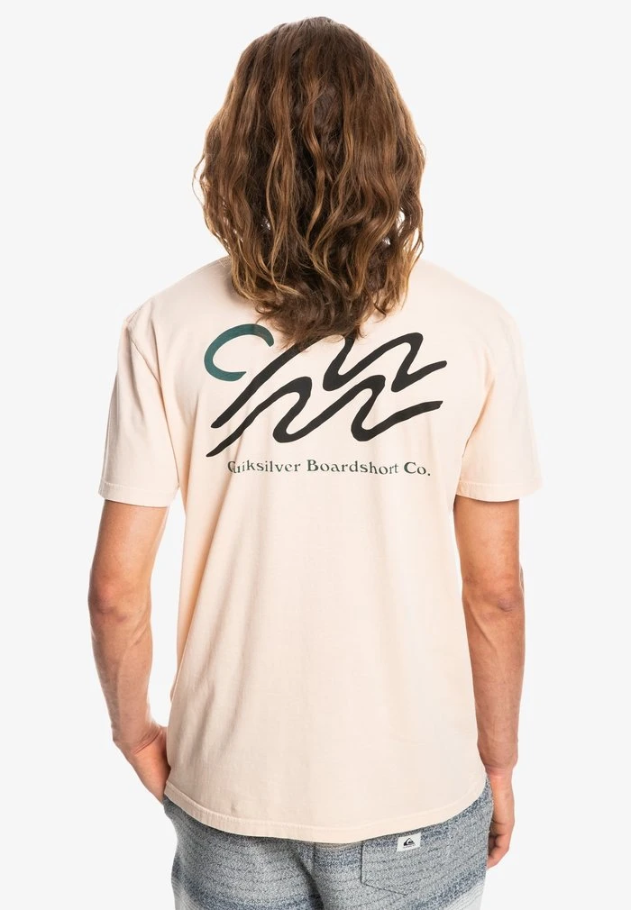 Quiksilver SLOW MOVER - T-shirt Imprimé - Almond Cream 4 Quiksilver SLOW MOVER - T-shirt Imprimé - Almond Cream – Image 2
