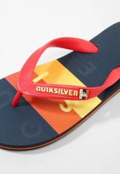 Quiksilver MOLOKAI WORD BLOCK - Tongs - Black/red/blue -Quiksilver Soldes 1a26fe7f8e1d43b8932314713d2376c8