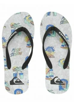Quiksilver MOLOKAI ISLAND - Tongs - Black/white/black -Quiksilver Soldes 1cc5c6a52e2c4df9a6eeb4387fd122e8
