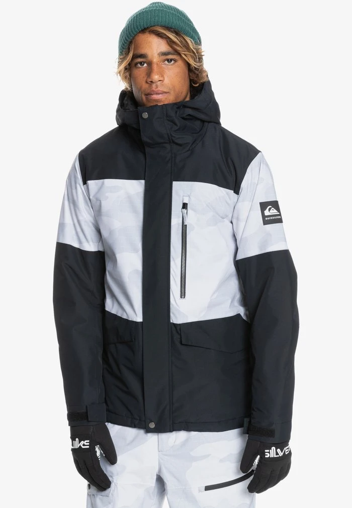 Quiksilver MISSION PRINTED BLOCK - Veste De Snowboard - Snow White Giant Camo 3 Quiksilver MISSION PRINTED BLOCK - Veste De Snowboard - Snow White Giant Camo
