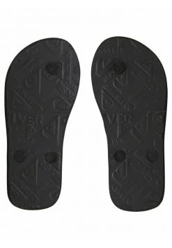 Quiksilver MOLOKAI FLAME - Tongs - Black/black/yellow -Quiksilver Soldes 1d5fc984cec14c2f9b1791b6ef3a6530