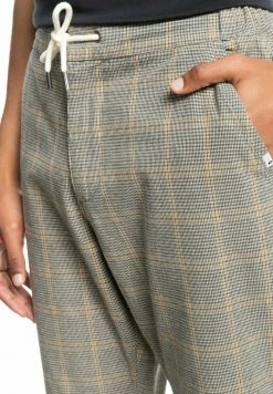 Quiksilver Pantalon Classique - Oatmeal Houndstooth Plaid -Quiksilver Soldes 1e393ae0ef7b4aaa9c09f27b72805f78