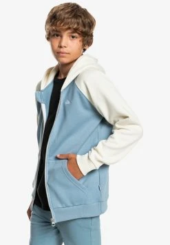 Quiksilver EASY DAY ZIP YOUTH - Sweat à Capuche Zippé - Faded Denim -Quiksilver Soldes 1e54fb2f92aa48cbad29b50f1e188a88