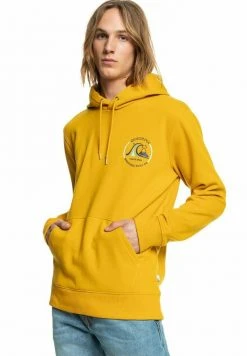 Quiksilver MIRROR LOGO - Sweat à Capuche - Nugget Gold -Quiksilver Soldes 1e6d7508cf6044149f21827c84b92935
