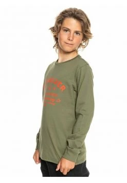 Quiksilver T-shirt à Manches Longues - Green