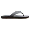 Quiksilver CARVER - Tongs - Grey Black Grey