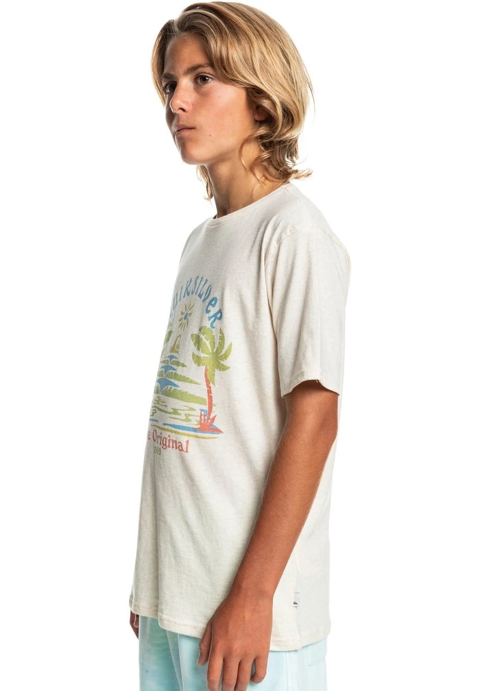 Quiksilver STRANGE DAYS - T-shirt Imprimé - Antique White Heather 5 Quiksilver STRANGE DAYS - T-shirt Imprimé - Antique White Heather – Image 3
