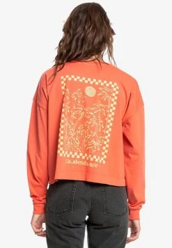 Quiksilver T-shirt à Manches Longues - Guava -Quiksilver Soldes 20587f3fb66841089ee4ff7dd2deba54