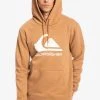 Quiksilver BIG LOGO HOODIE - Sweat à Capuche - Chipmunk
