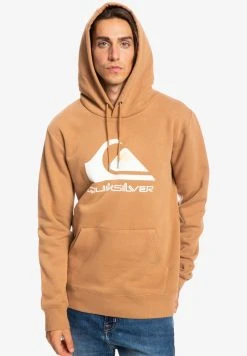 Quiksilver BIG LOGO HOODIE - Sweat à Capuche - Chipmunk