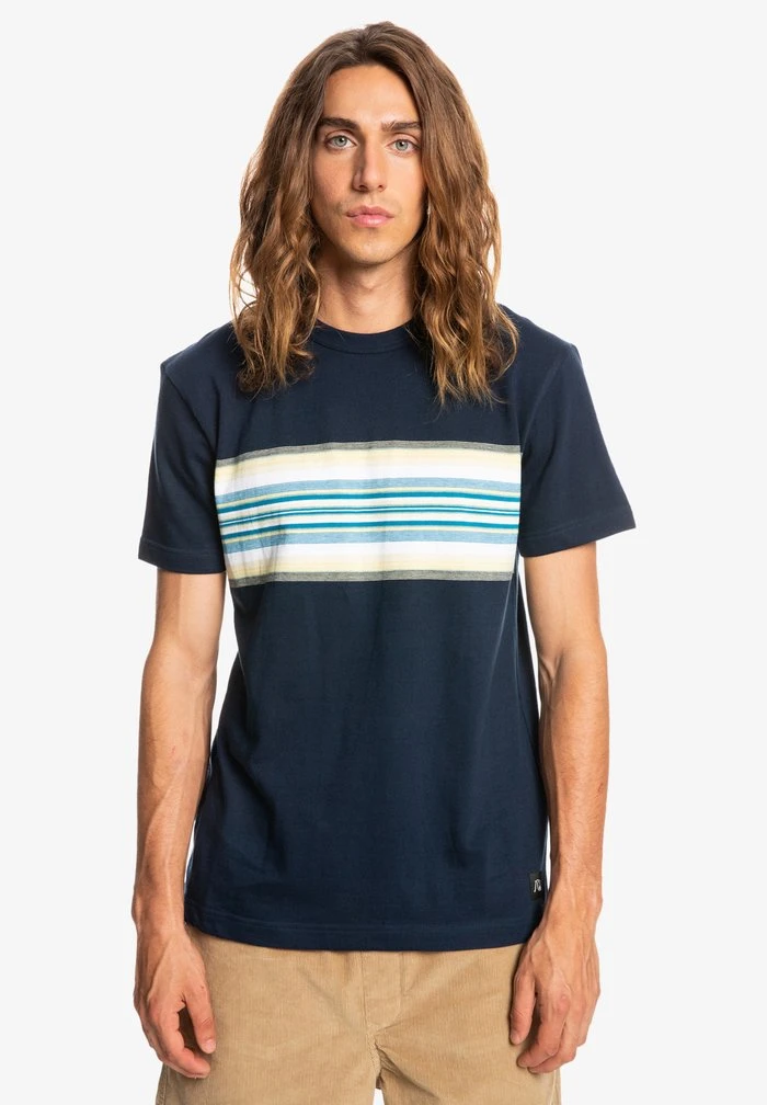 Quiksilver TRANSAT PLACEMENT - T-shirt Imprimé - Dark Blue 3 Quiksilver TRANSAT PLACEMENT - T-shirt Imprimé - Dark Blue