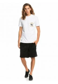 Quiksilver GOLDEN HOURS MANCHES COURTES - T-shirt Basique - White -Quiksilver Soldes 21dd7a77b240405b93cdc29955843d30